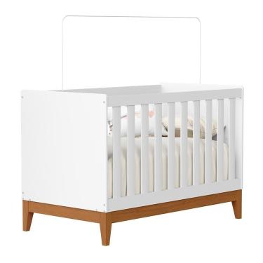 Imagem de Berço Americano Mini Cama Flip Branco Fosco - Reller Móveis Branco Fosco