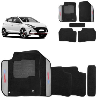 Imagem de Jogo de Tapete Carpete Hb20 2020 a 2025 Preto 5 Peças