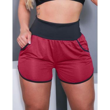 Imagem de Short Feminino em Tecido Furadinho com Bolsos sem Forro - Fitmoda-Feminino