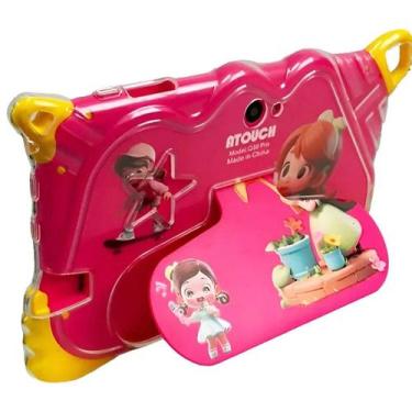 Imagem de Tablet Infantil Rosa Atouch Q39 Pro 6GB 128GB Wifi Anddorid 15.0 Educa