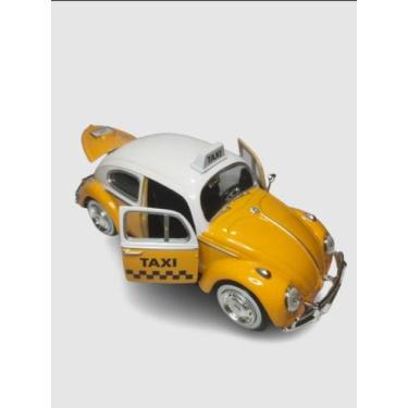 Imagem de Miniatura Volkswagen Fusca 1959 Taxi 1:24 Motormax, Amarelo