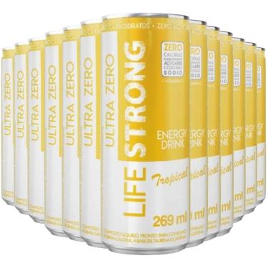 Imagem de Energético Life Strong Energy Drink 12 unidades Tropical