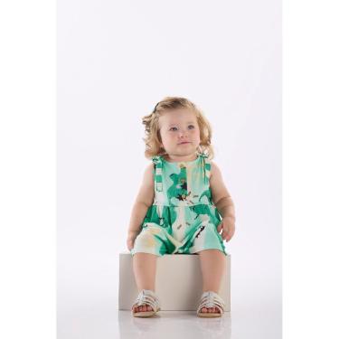 Imagem de Macaquinho Bebê Menina em Algodão Três e Já-Feminino