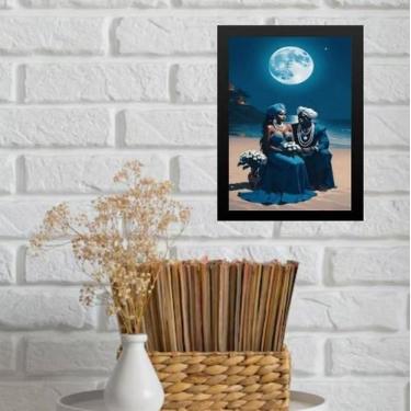 Imagem de Quadro Decorativo Iemanjá E Ogum 33X24Cm - Com Vidro - Quadros On-Line