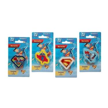 Imagem de Borracha Decorada Superman 4 Modelos (Sortido) - Leonora - leo&leo