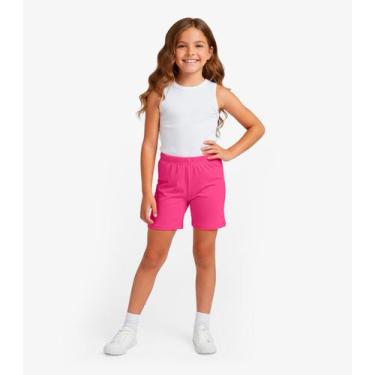 Imagem de Bermuda Ciclista Infantil Básica Soletex Rosa, 3, Rosa