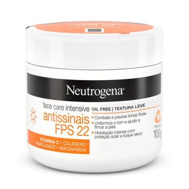 Imagem de Creme Hidratante Facial Neutrogena Intensive Antissinais FPS22 100g, 1
