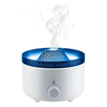 Imagem de Umidificador De Ar Difusor Aromatizador Efeito Vulcão Com Névoa Relaxante E Luzes