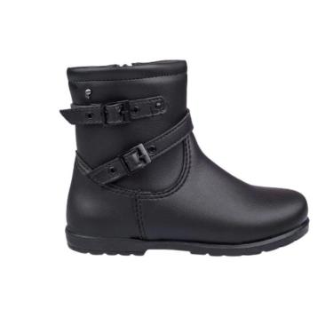 Imagem de Bota Infantil Pampili Menina Nude Preta Conforto e Estilo-Feminino