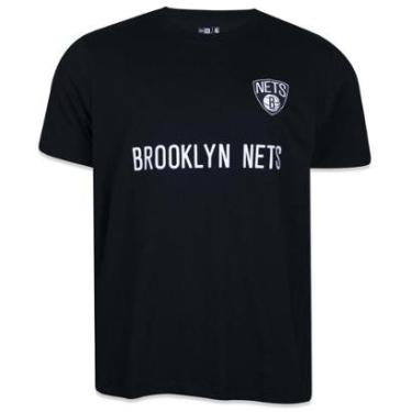 Imagem de CAMISETA REGULAR NBA BROOKLYN NETS BACK TO SCHOOL MANGA CURTA PRETO NEW ERA-Masculino
