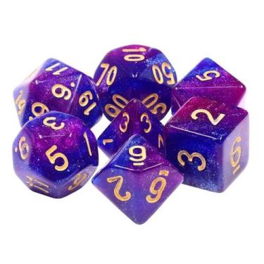 Imagem de Kit de dados RPG D&ampD Coloridos - Geek Marketplace