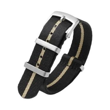 Imagem de Pulseira De Relógio Em Lona De Nylon 18mm 20mm 22mm 24mm Com Listras T