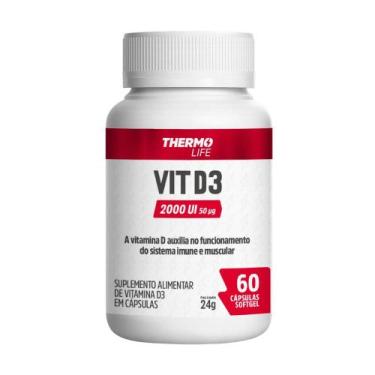 Imagem de Vitamina D3 2000 UI 60 Cápsulas Softgel - Thermo Life