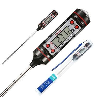 Imagem de Termômetro Culinário Cozinha Digital Mede -50ºc A +300ºc