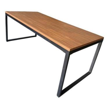 Imagem de Mesa Industrial Premium  Mdf  Design Moderno 70 X 240cm - jnvariedades
