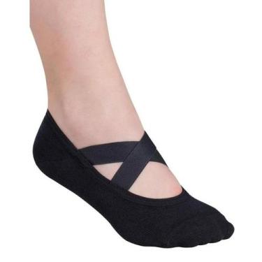 Imagem de Meia Lupo Pilates Adulto Feminina, PRETO 4, 33-36