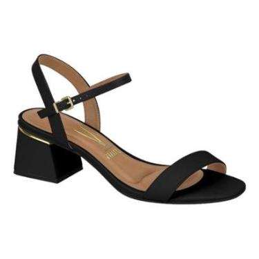Imagem de Sandalia Vizzano 6428.101 Salto Baixo Grosso Casual Festa Feminino-Feminino
