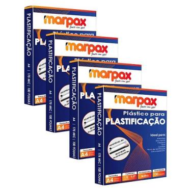 Imagem de Kit Plastificação Polaseal A4 220X307X0,07mm Marpax 400un