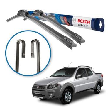 Imagem de Palheta Limpador Parabrisa Fiat Uno Palio Toro UnoMille Bosch Aerofit,