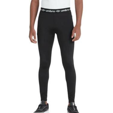 Imagem de Calca Juvenil Menino Umbro 1213171 Termica Light, Preto, 12