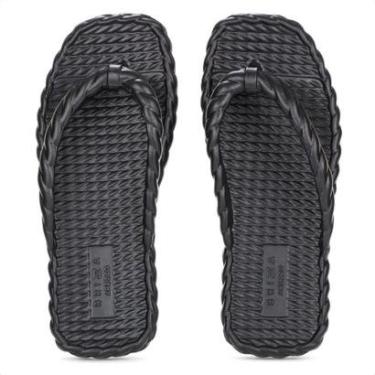 Imagem de Chinelo Brizza Arezzo EVA Bico Quadrado Preto - Feminino-Feminino