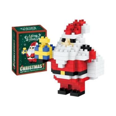 Imagem de Blocos De Montar Micro Do Papai Noel E Renas, Jogo De Dominó DIY, Queb