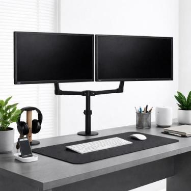 Imagem de Braço Duplo para 2 Monitores 13 a 27 Articulado VESA 75x75 100x100 Mes