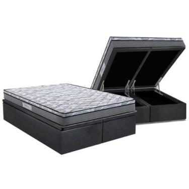 Imagem de Cama Box Baú Queen: Colchão Anatômico Herval D60 / AG65 Perpetual + Ba