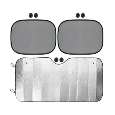Imagem de Kit Protetor Solar para Carro – Parabrisa + Laterais Proteção Completa Contra o Sol