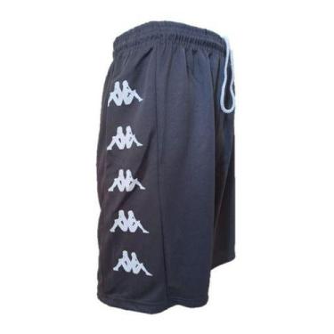 Imagem de Calção Shorts  De Futebol Kappa Long Masculino Várias Cores, Cinza, Es