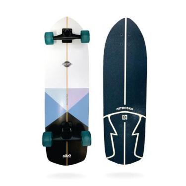 Imagem de Skate simulador de surf nitrosk8 modelo surf diamond 32 x 10