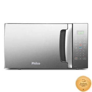 Imagem de Microondas Philco PMO30EP 28 Litros Preto Com Porta Espelhada 1400w, 1