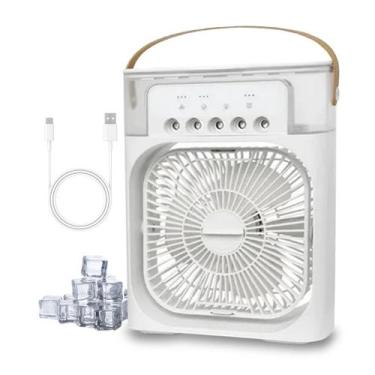 Imagem de Mini Ar Condicionado Portátil Climatizador Umidificador de Ar 4 em 1 -