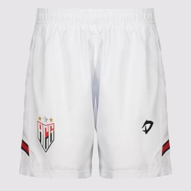 Imagem de Calção Dragão Premium Atlético Goianiense 2024 Infantil Branco, 1 ANO