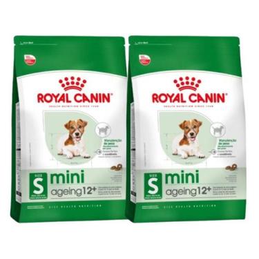 Imagem de Kit 2 Ração Royal Canin Mini Ageing 12 Cães Idosos - 2,5Kg
