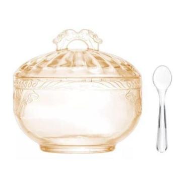 Imagem de Açucareiro Cristal Ecológico Colher Imperial Âmbar 12x11,5cm - LYOR