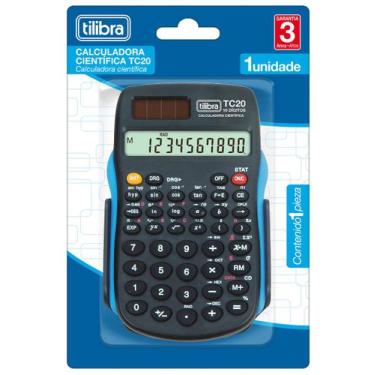 Imagem de Calculadora Tilibra TC20 Científica Preta Plástica 10 Dígitos Ref: 304