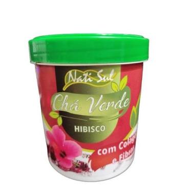 Imagem de Chá Verde Solúvel - Hibiscos - 250g - Com Colágeno - Natisul