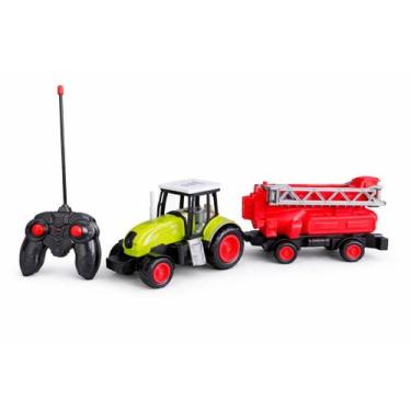 Imagem de Trator de Controle Remoto Total Com Pulverizador 38cm - Long Ying Toys