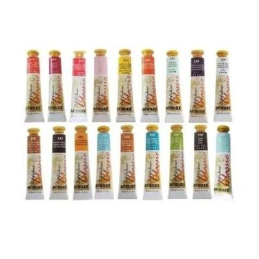 Imagem de KIT 20 Tintas A Óleo Oil Colors Classic ACRILEX Bisnaga de 20 ml
