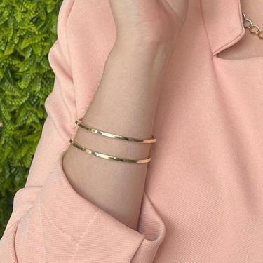 Imagem de Bracelete com Design Duplo Folheado a Ouro 18k - Maise