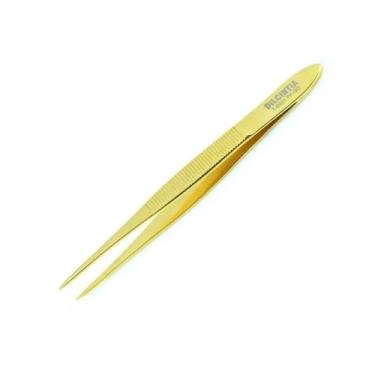 Imagem de Pinça para Sobrancelhas Ponta Fina Dourada Dilcintia T-5001PF-GD - Alt