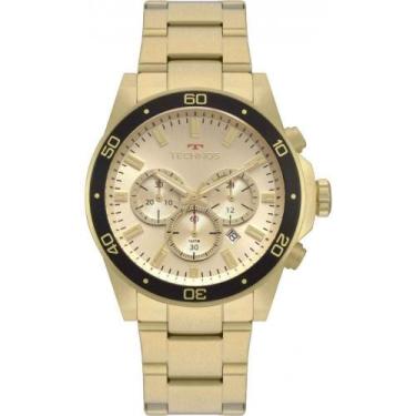Imagem de Relogio masculino dourado technos original js25bz/4p