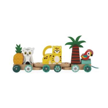 Imagem de Brinquedo trem de passear madeira janod + 12 meses