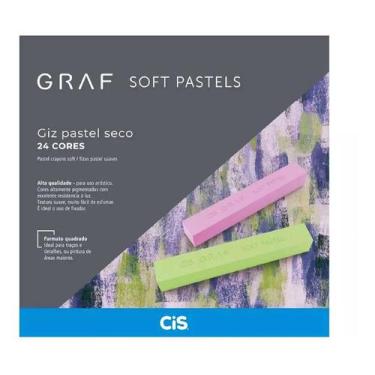 Imagem de Giz Pastel Seco Graf 24 Cores Soft Pastels - Cis