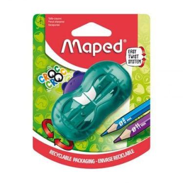 Imagem de Apontador com coletor Croc Croc Castor 2 furos 018410 - Maped