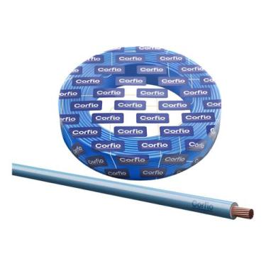 Imagem de Cabo Fio Flexível 750v 4mm Roda Rolo 60 metros Corfio, Azul