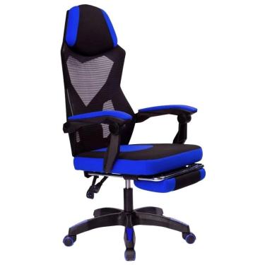 Imagem de Cadeira Gamer Infinity Prizi em Tela Mesh com Encosto Reclinável e Trava de Inclinação Azul