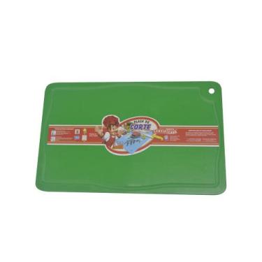 Imagem de Placa de Corte com Canaleta em Polietileno Verde 1X25X37cm 162 Pronyl