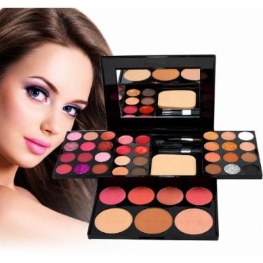Imagem de Kit Maquiagem Completo Adulto infantil Sarah's Beauty S6382 Maleta Pro
